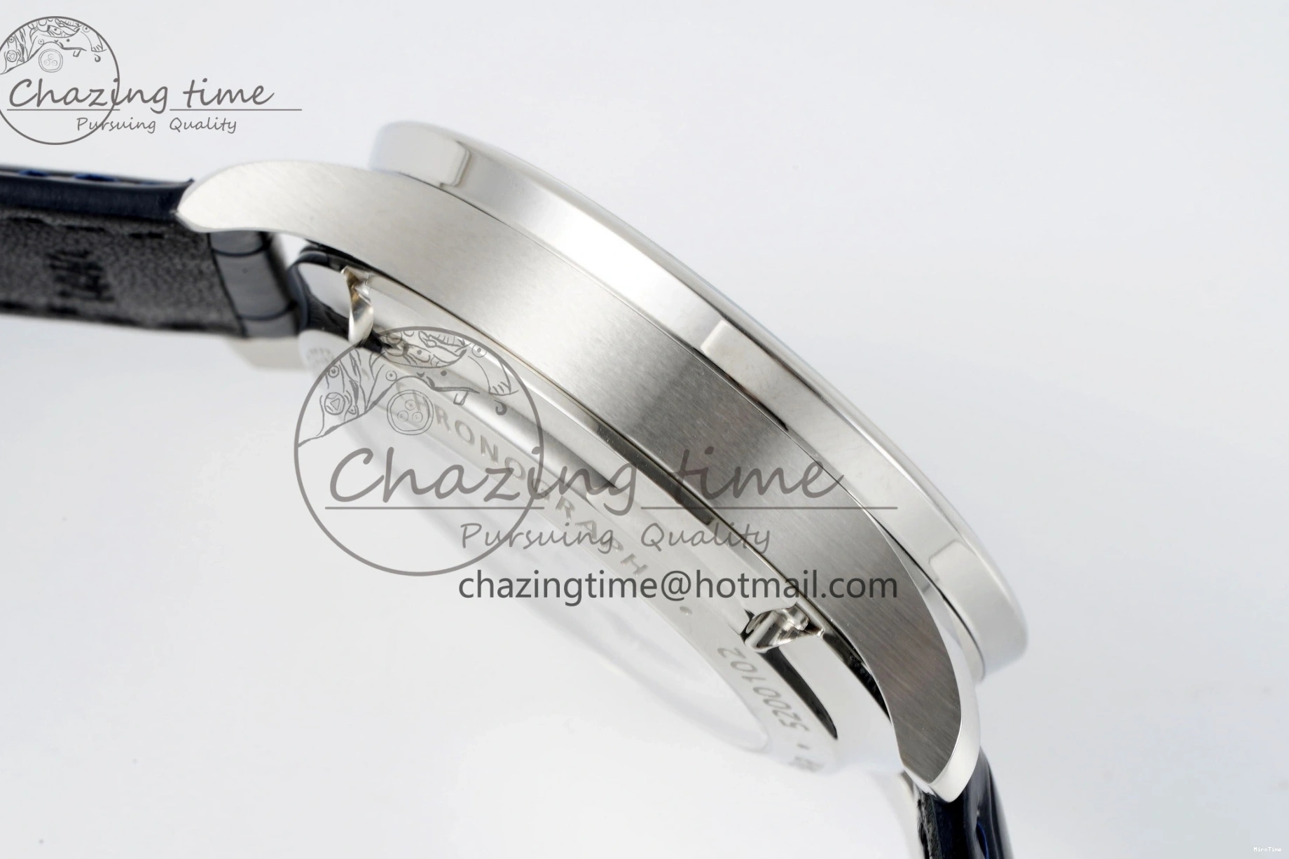 MIROTIME 1230 Portuguese Chrono IW3716 RSF 1:1 Best Edition Blue Dial on Black Leather Strap A RelaxedFit 7045